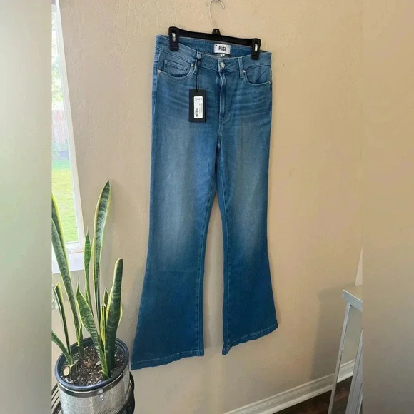 Paige NWT Genevieve Modern High Rise Flare in Golden Years - NWT - Picture 5 of 8